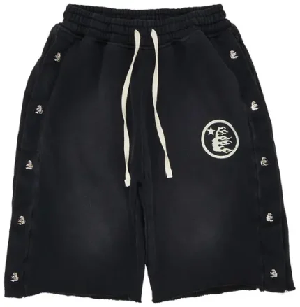 Hellstar Snap Sweat Shorts Black